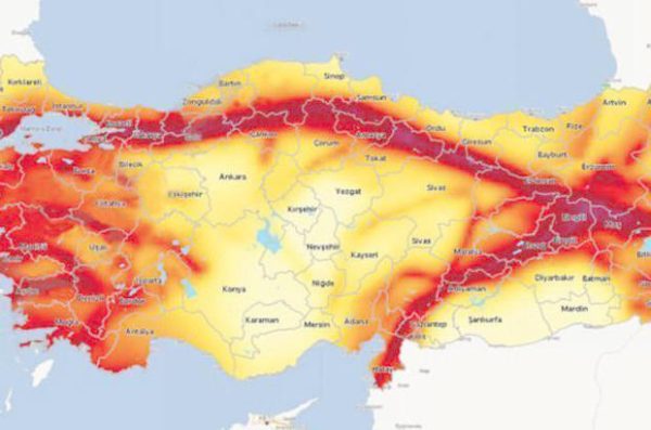 Deprem konusunda risk taşıyan il ve ilçeler