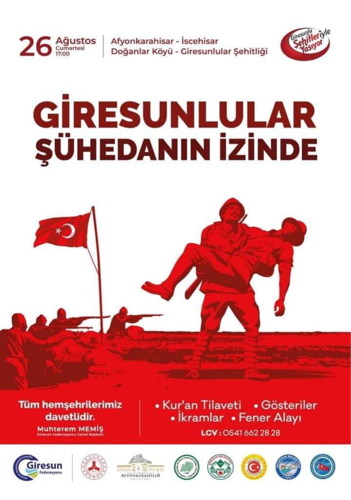 Giresunlular Afyon'da Yine Tek Yürek Olacak 2 Giresunlular Suhedanin Izinde