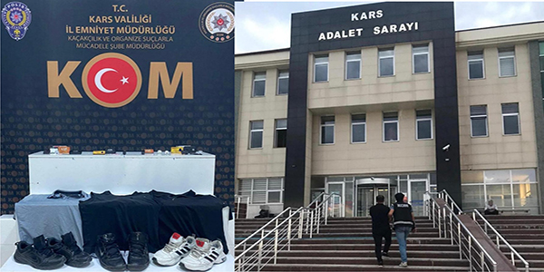 Kars’ta, yapılan ehliyet sınavında; kamera, mikrofon, kulaklık, organizatör ile birlikte