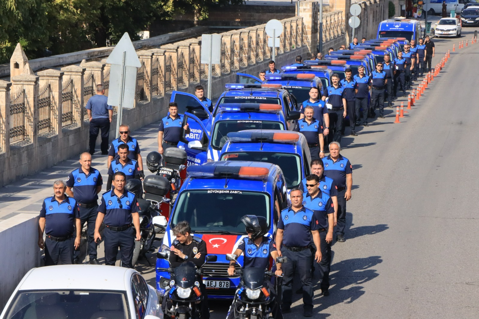 Büyükşehir Zabıtasından Sirenler Eşliğinde Şehir Turu Zabıta Teşkilatı’nın 197’nci kuruluş