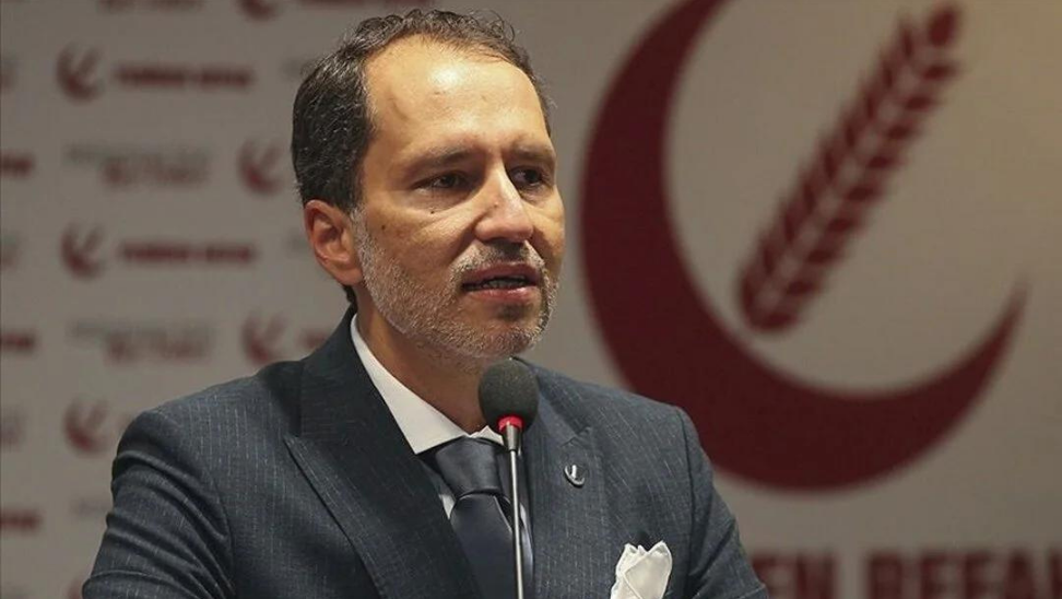 Yeniden Refah Partisi Genel Başkanı Erbakan, genel merkezinde 2024 Yerel
