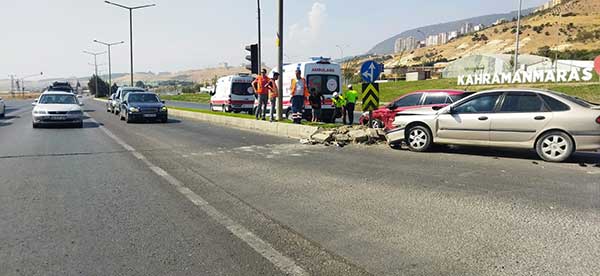 Kahramanmaraş'ta meydana gelen trafik