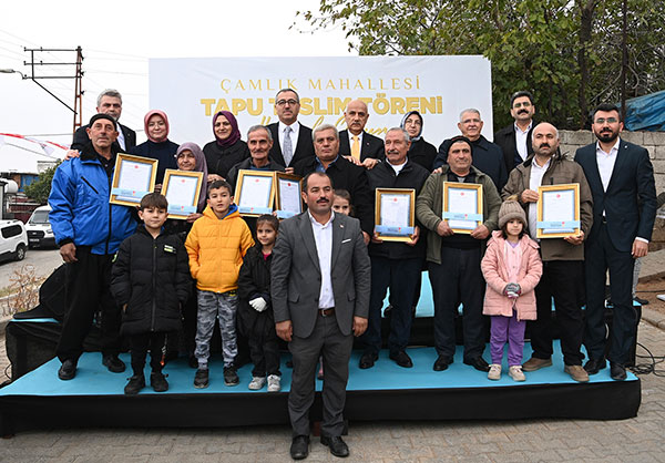 Çamlık Mahallesi’nin 40 Yıllık Tapu Sorunu Çözüldü