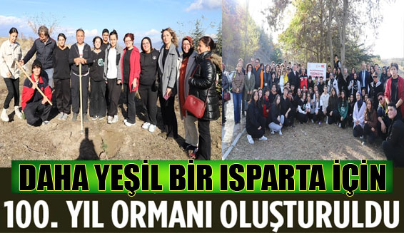 Isparta’da öğrenciler el birliğiyle orman oluşturdu Isparta Milli Eğitim Müdürlüğü Isparta Orman İşletme Bölge Müdürlüğünün katkılarıyla