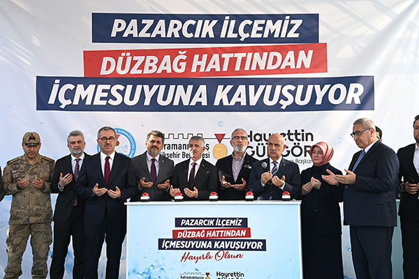 Pazarcık Düzbağ Hattından İçmesuyuna Kavuşuyor