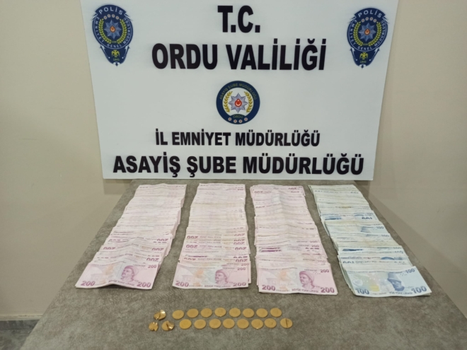 Ordu’da sahte altın dolandırıcılığı yapan kişiler polis tarafından yakalandı. 17