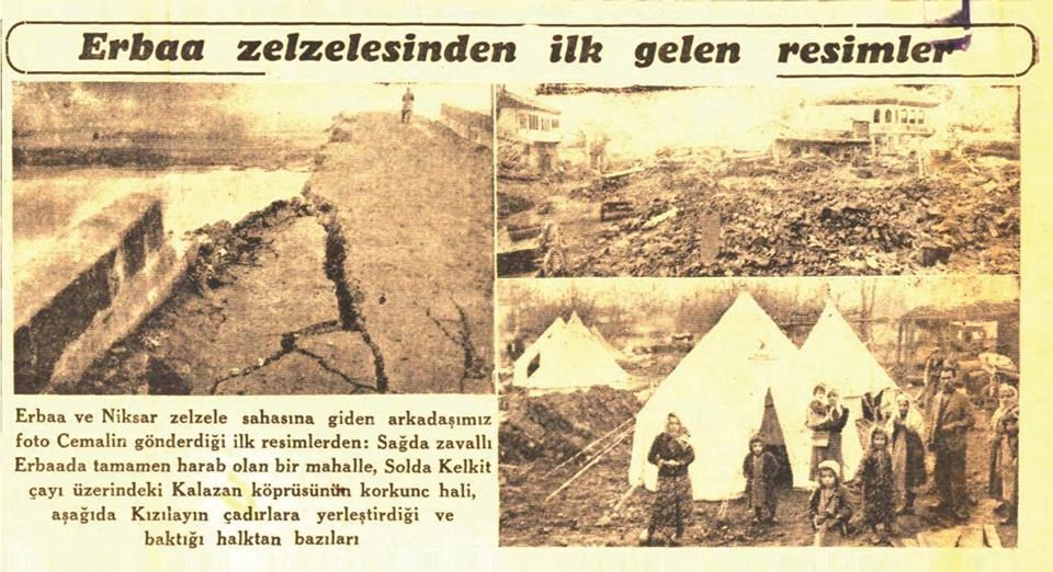 Tokat depreminin 81’inci yıl dönümü 20 Aralık 1942 Pazar günü,