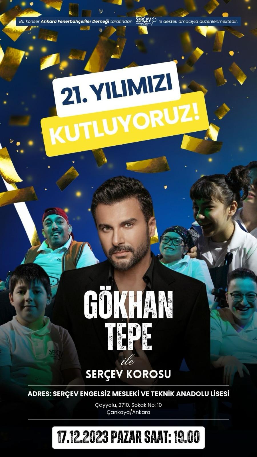 Ankara’da Gökhan Tepe ve SERÇEV korosu konseri. ANKARA-BHA Ankara Fenerbahçe