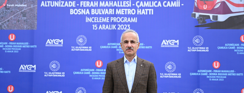 Başlıklar1 Uraloğlu açıkladı; Çamlıca metro hattı ile seyahat 8 dakika