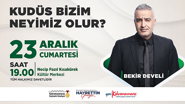 Yazar Bekir Develi, Kudüs’ü