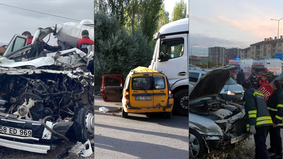 Sivas’ta geçtiğimiz yıl meydana gelen trafik kazaları, Emniyet Genel Müdürlüğü