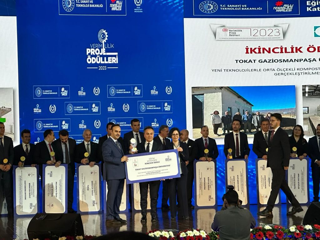 Verimlilik Proje ödüllerinde ikincilik Tokat Gaziosmanpaşa Üniversitesinin oldu 2 universite togu