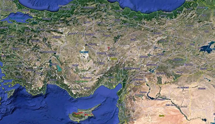 Batı Akdeniz bölgesinde yer alan Antalya, Isparta ve Burdur için