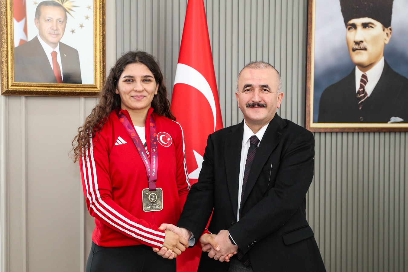 Avrupa şampiyonu milli sporcuyu tebrik etti 4 14032024155855 96393 29860