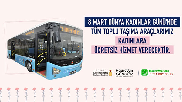 Büyükşehir’den 8 Mart’ta Kadınlara