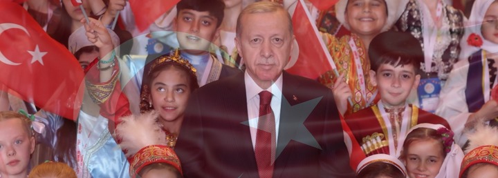 Cumhurbaşkanı Recep Tayyip Erdoğan, Beştepe’de Türk Dünyası Çocuklar ile bir