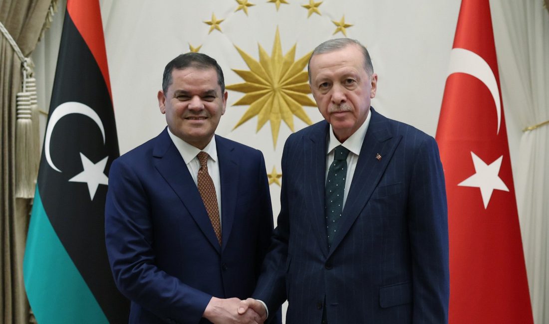 Cumhurbaşkanı Erdoğan, Libya Başbakanı Dibeybe’yi Cumhurbaşkanlığı Külliyesi’nde kabul etti
Cumhurbaşkanı Recep Tayyip Erdoğan, Libya Milli Birlik’in Başbakanı