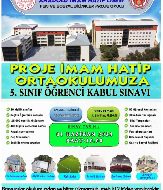 Kahramanmaraş Proje İmam Hatip