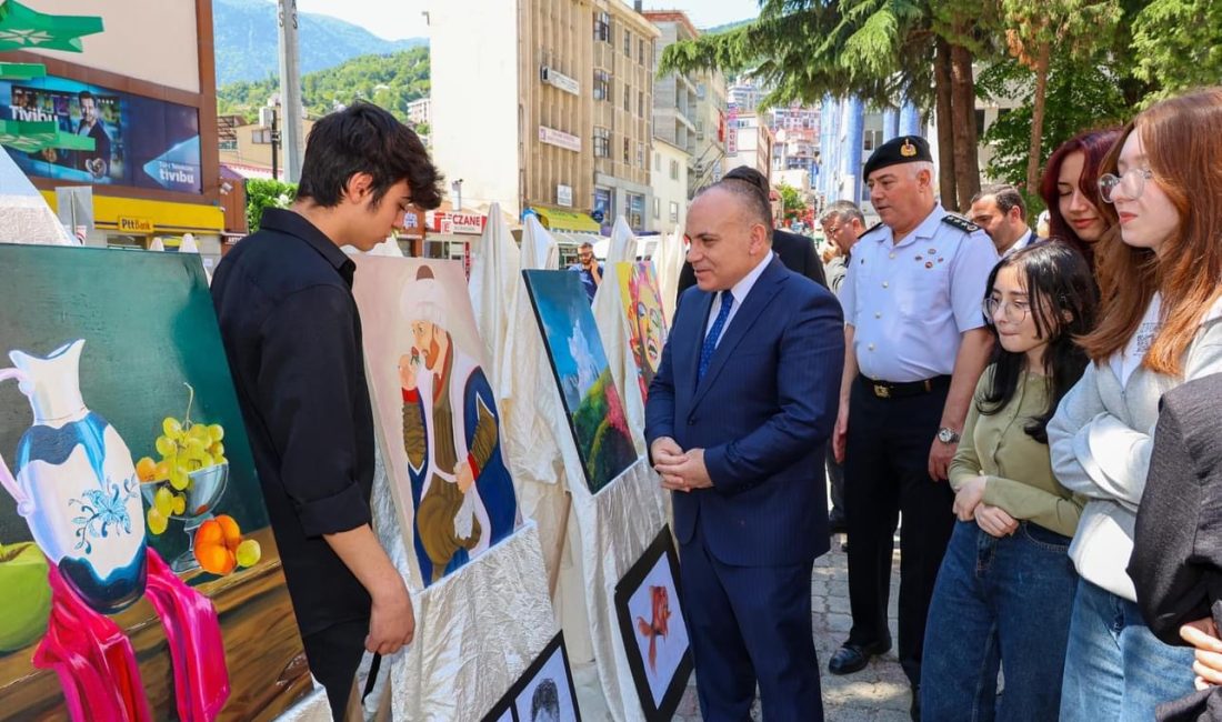 Artvin Güzel Sanatlar Lisesi yıl sonu sergisi Artvin Güzel Sanatlar Lisesi yıl sonu sergisi Millî İrade Meydanı’nda