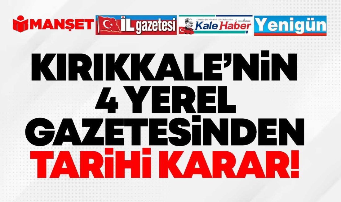 Kırıkkale’de 4 Mahalli Gazete birleşti – Birlik Haber Ajansı- Türkiye’nin Haber Ağı Kırıkkale’de 4 Mahalli Gazete birleşti Aralarında 40 yıllık Mahalli Gazetelerinde