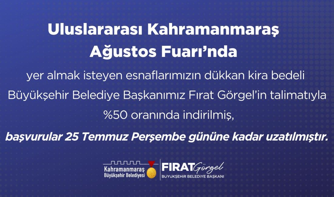 Başkan Fırat Görgel’den esnaflara sevindirici haber geldi. Fuarda yer almak
