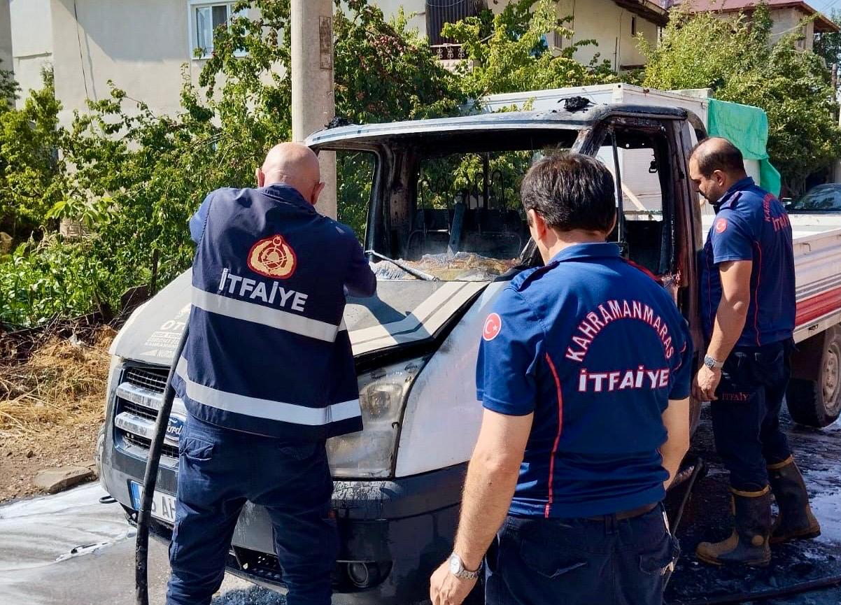 Kahramanmaraş’ta araç yangınları korkuttu