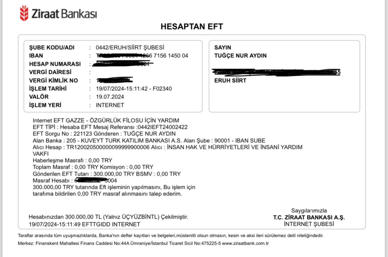 Siirt’te görev yapan Öğretmen Gazze’ye 300 bin lira bağışladı 2 WhatsApp Image 2024 07 19 at 15.29.22