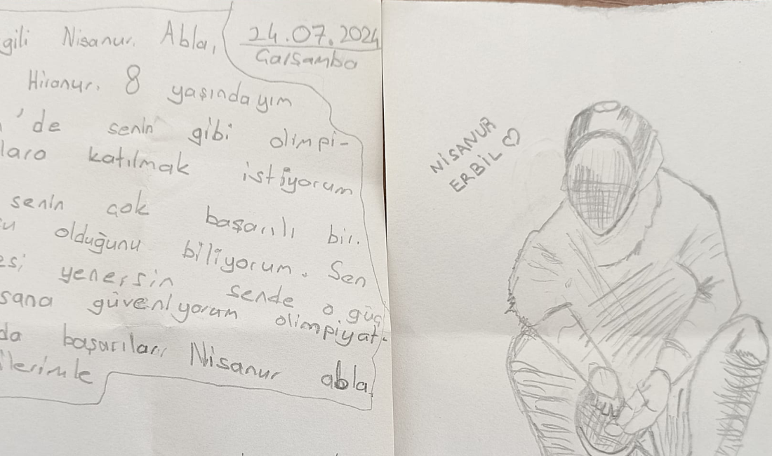 Minik sporculardan Paris’te ülkemizi temsil eden sporculara mektup Paris 2024