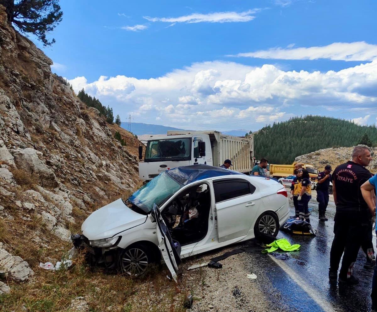 Kahramanmaraş’ta zincirleme kaza: 2 ölü 1 yaralı 