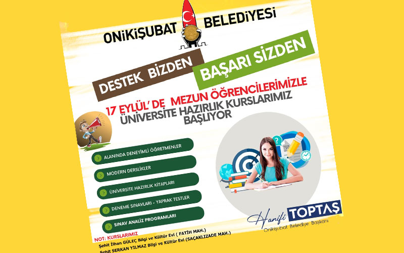 universite yolunda destek onikisubat belediyesinden basari genclerden