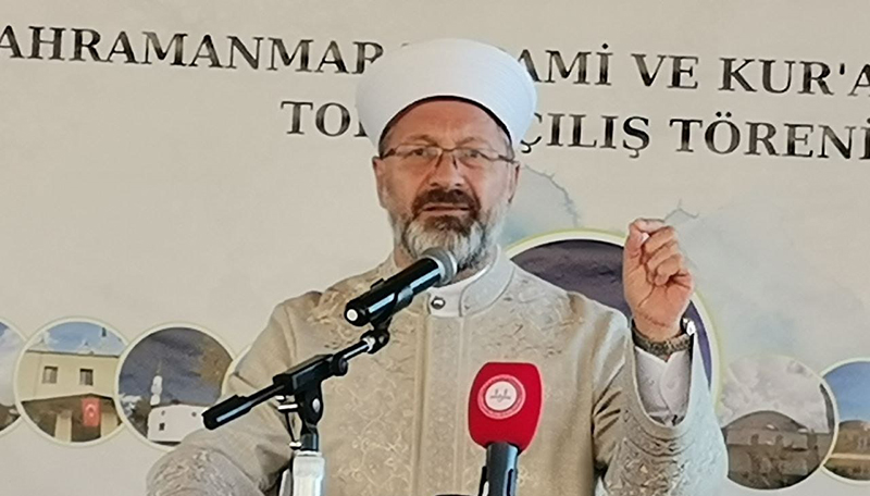 diyanet isleri baskanligi kahramanmarasta caminin acilisini yapti