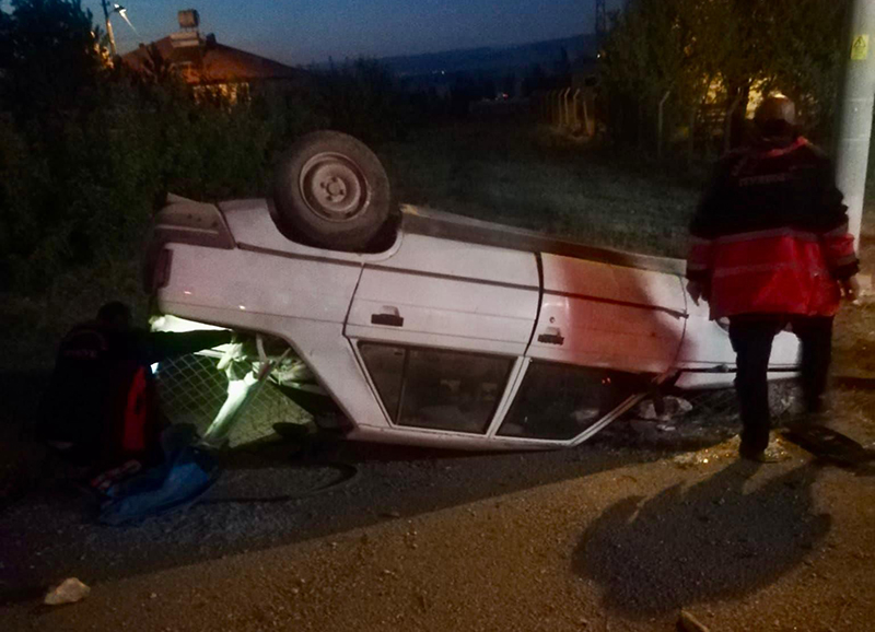 Kahramanmaraş’ın Elbistan ilçesinde otomobilin