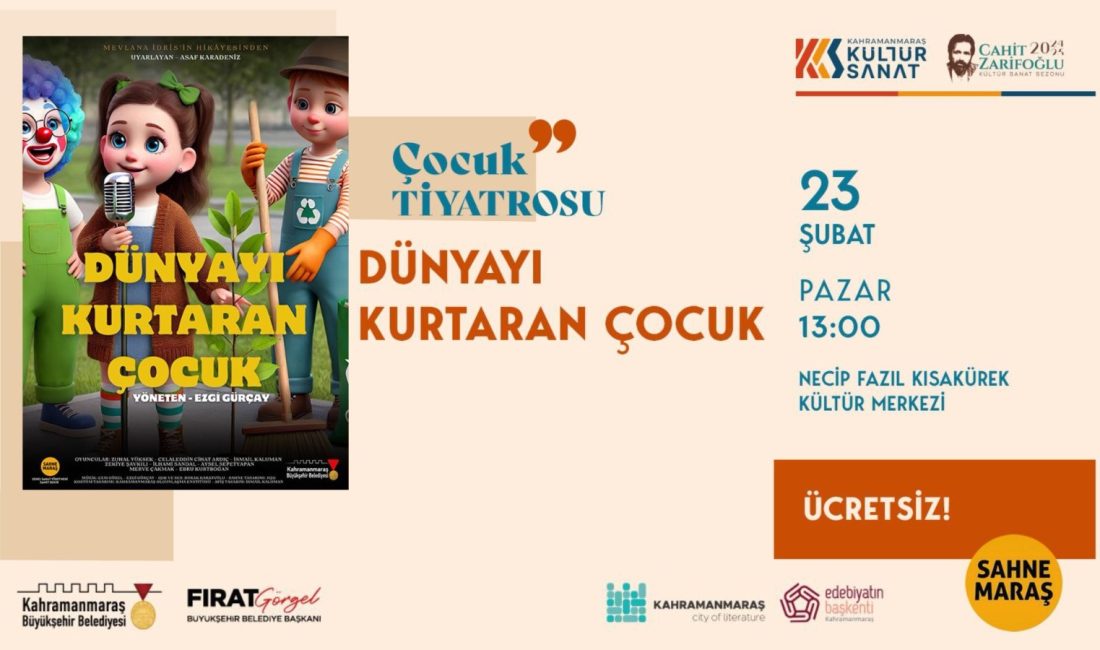 Kahramanmaraş Büyükşehir Belediyesi, çocukların hafta sonlarını daha eğlenceli ve verimli