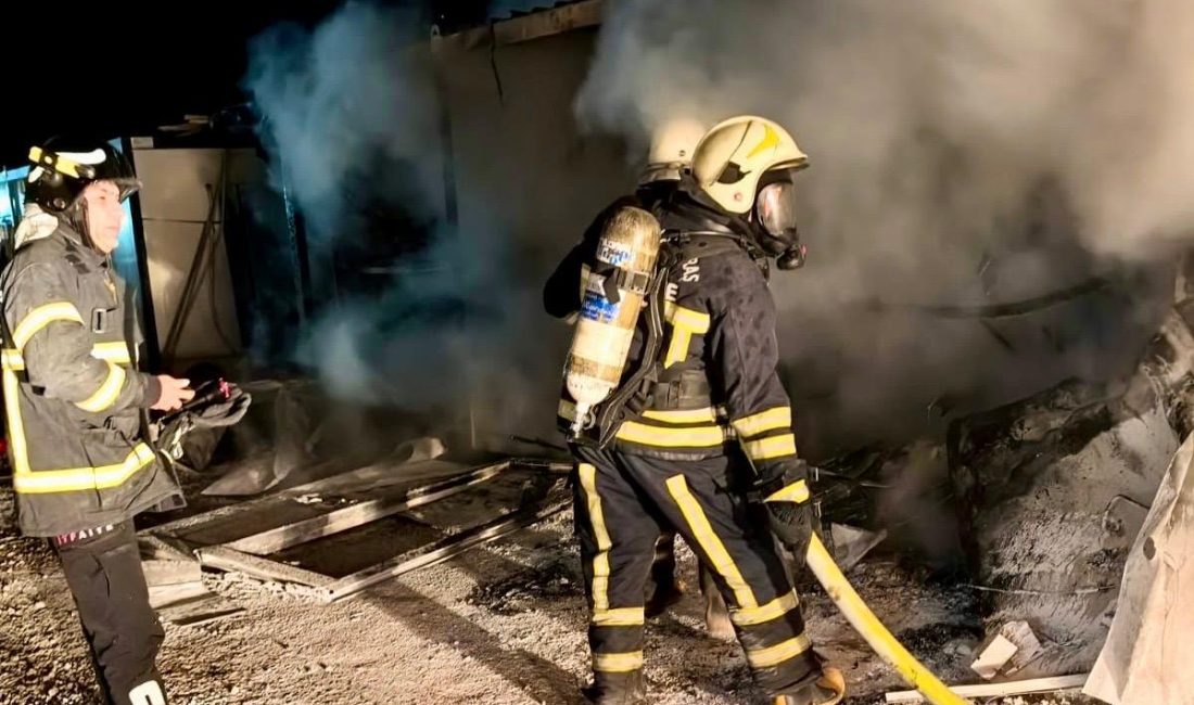 Elektrikli ısıtıcının neden olduğu tahmin edilen yangında herhangi bir yaralanma