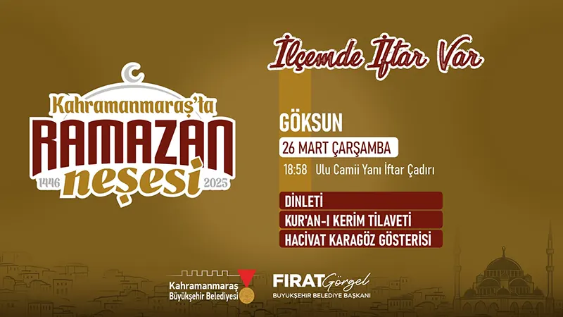 Ramazan ayı boyunca şehir merkezi ve ilçelerde düzenlediği iftar programlarıyla