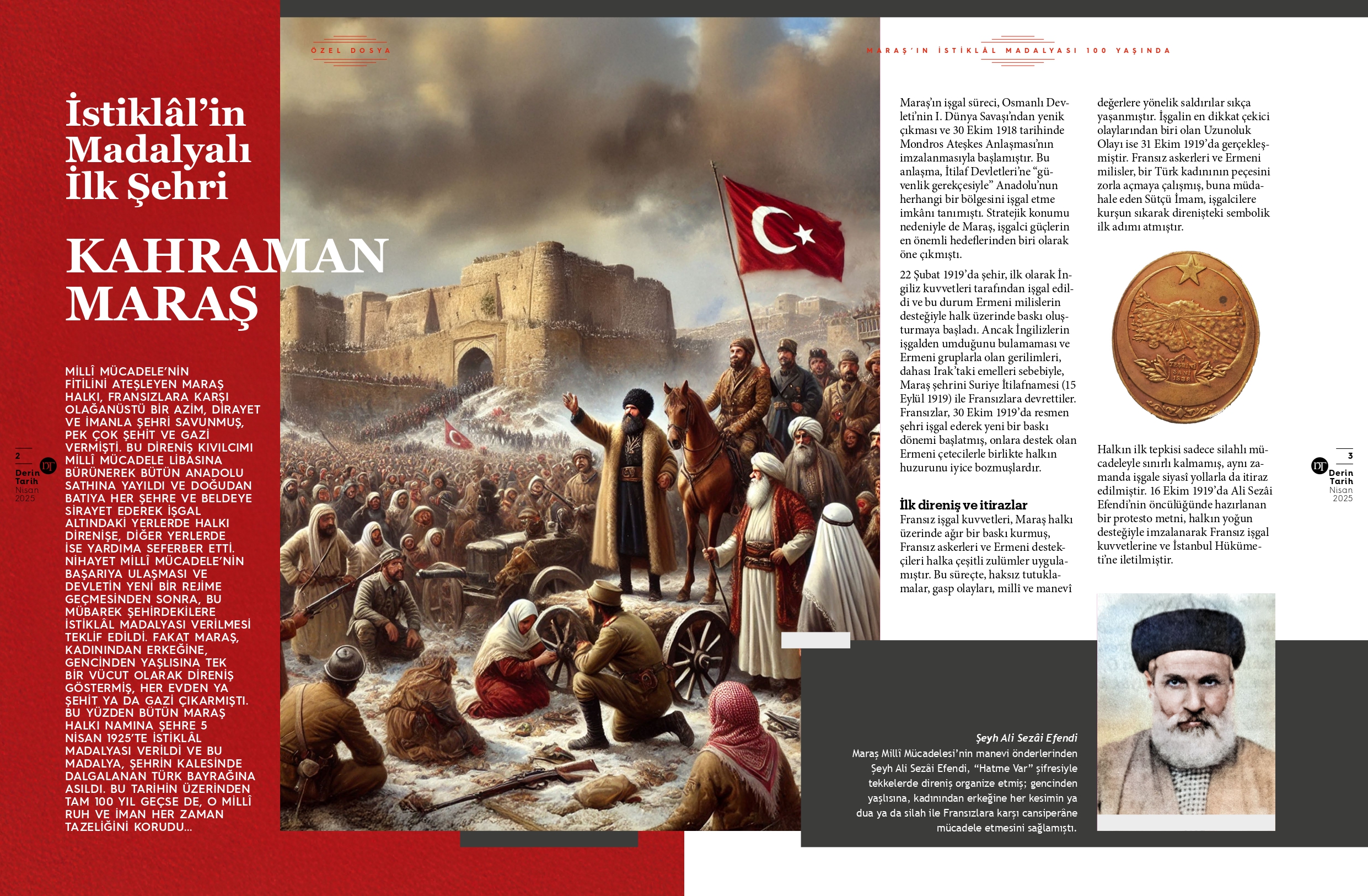 Kahramanmaraş’ın İstiklal Madalyası Derin Tarih’te 1 Dergi ()