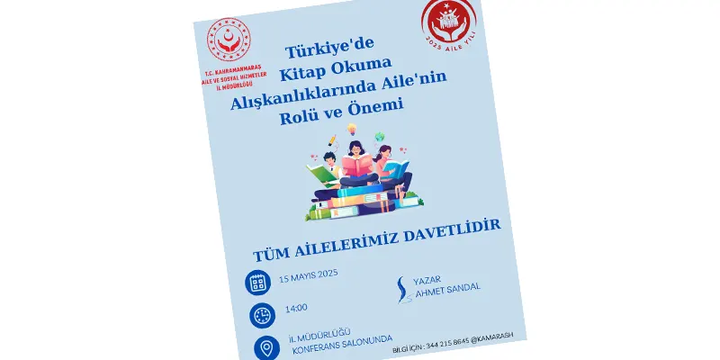 Söyleşide “Türkiye'de Kitap Okuma Alışkanlıklarında Ailenin Rolü ve Önemi” konusu