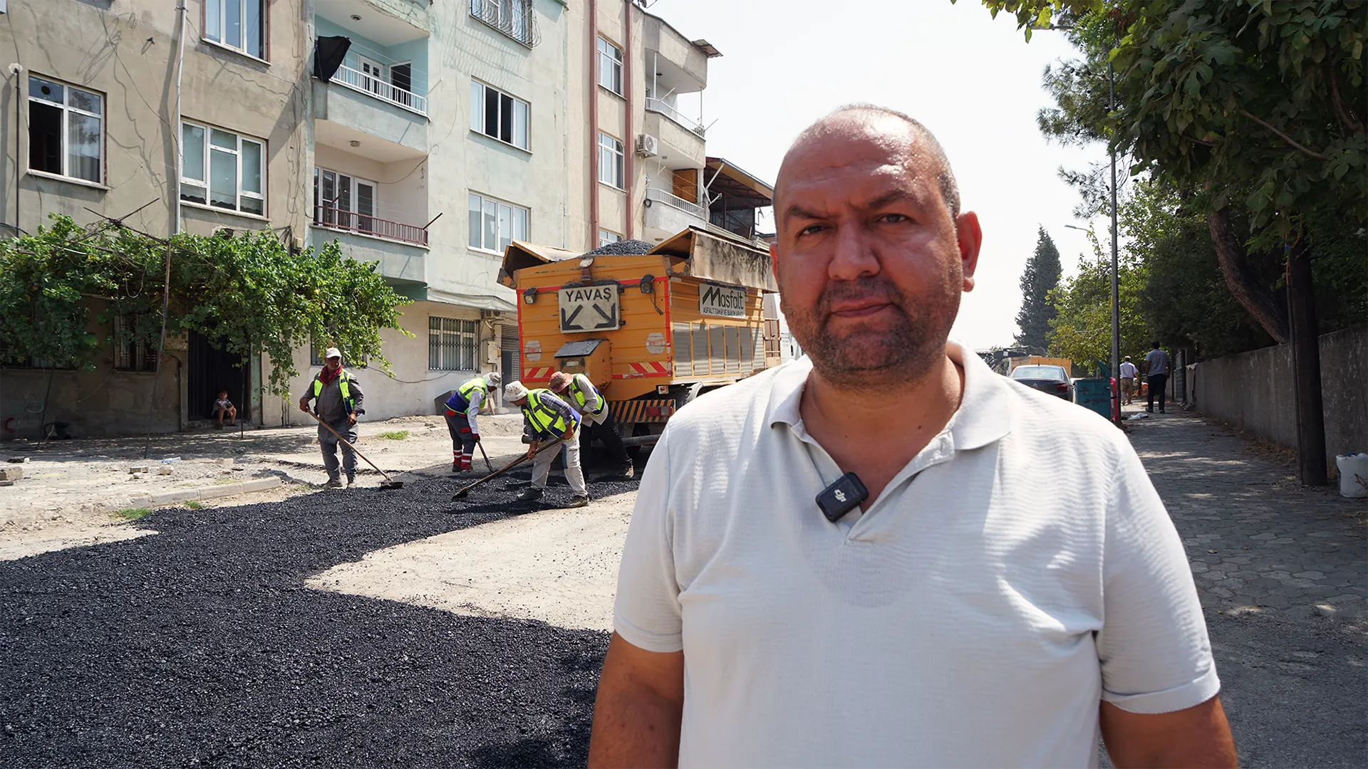 namik kemal mahallesinde altyapinin ardindan ustyapi tamiratlari yapiliyor