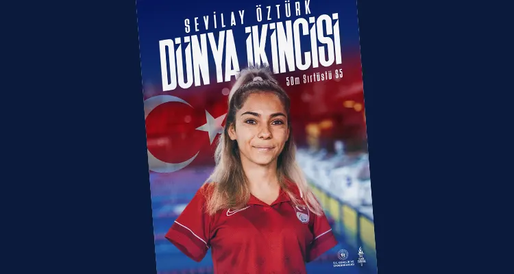 Kadınlar 50 metre sırtüstü S5 kategorisinde mücadele eden Öztürk, 43.75’lik