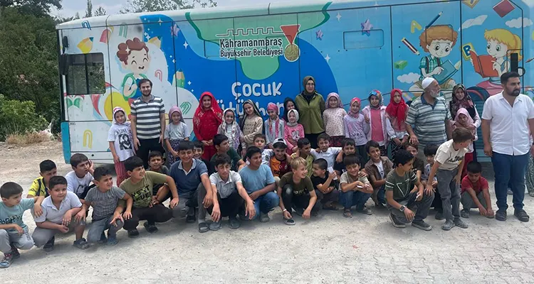 Kahramanmaraş Büyükşehir Belediyesi, kırsal bölgelerde yaşayan çocukların kitaplara erişimini kolaylaştırmak