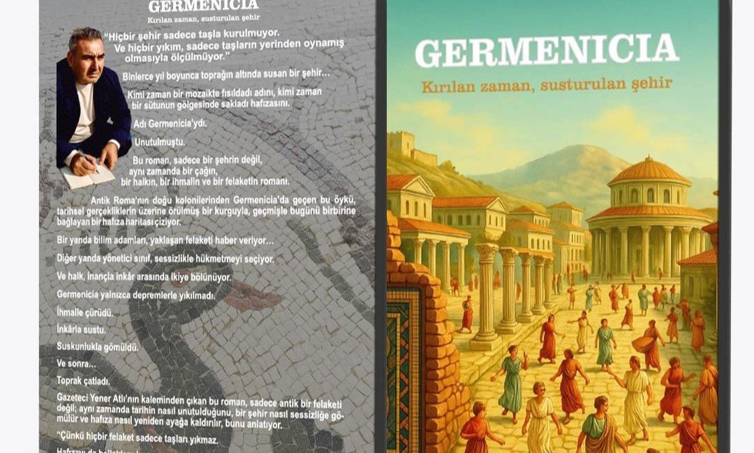 Tarihin tozlu sayfalarından çıkan eser: GERMENICIA Kırılan zaman, susturulan şehir Gazeteci-yazar Yener Atlı, yeni romanı "GERMENICIA: Kırılan zaman, susturulan şehir"