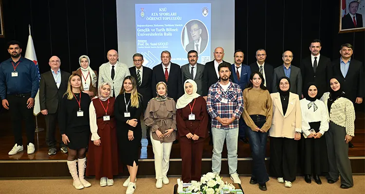 KSÜ’de Gençlere Kimlik ve Tarih Bilinci Mesajı Kahramanmaraş Sütçü İmam Üniversitesi’nde düzenlenen konferansta, gençlerin tarih, kültür ve