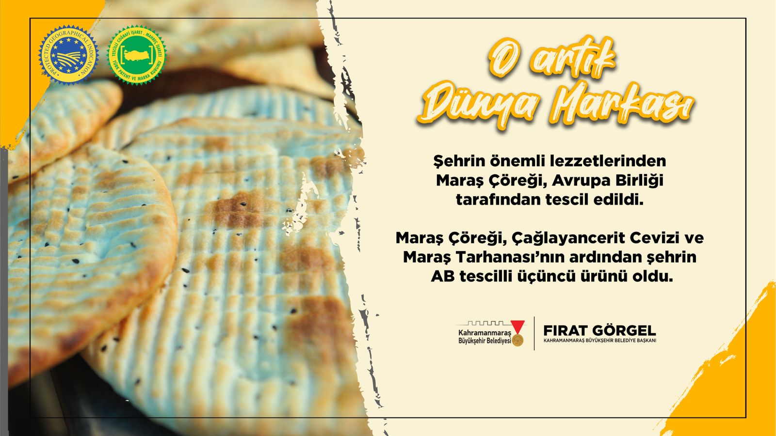 “Maraş Çöreği” Artık Dünya Markası 1 Maras Coregi