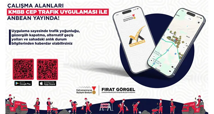Tüm Yol ve Çalışma Bilgileri Bu Uygulamada; “KMBB Cep Trafik” lışmaların yoğunlaştığı bölgelerde trafik akışının kesintiye uğramaması için ekipler titizlikle