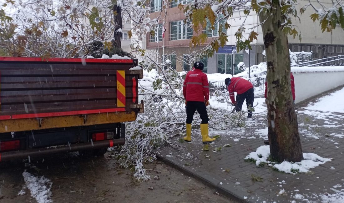 Kahramanmaraş Büyükşehir Belediyesi, şehir genelinde etkili olan yoğun kar yağışı