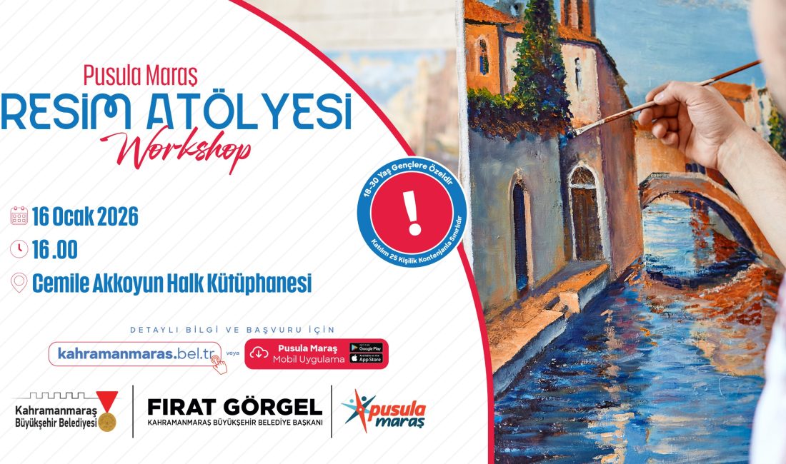 Kahramanmaraş Büyükşehir Belediyesi, gençlere yönelik sosyal, kültürel ve sanatsal faaliyetlerini