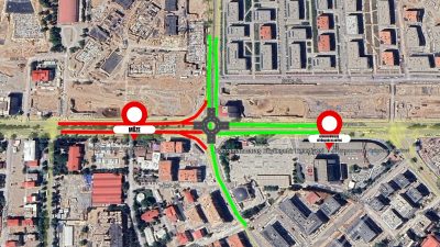Kahramanmaraş Büyükşehir Belediyesi, Azerbaycan Bulvarı’nda orta refüjde gerçekleştirilecek peyzaj çalışmaları