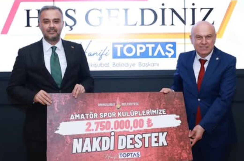 Onikişubat Belediyesi’nden Amatör Spor Kulüplerine 2 Milyon 750 Bin TL Destek 1 IMG