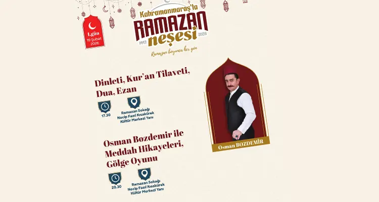 Kahramanmaraş Büyükşehir Belediyesi, Ramazan ayının manevi iklimini şehir genelinde hissettirmek