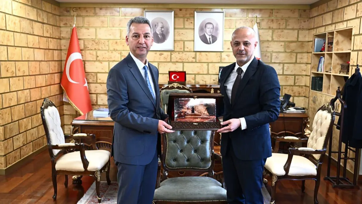 Afşin Belediye Başkanı Koray Kıraç, KSÜ Rektörü Prof. Dr. İbrahim Taner Okumuş’u Ziyaret Etti 1 KSU AFSIN